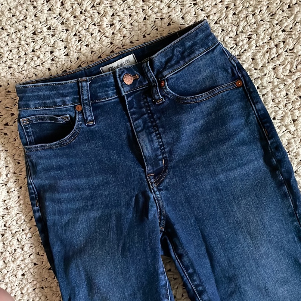 👖 Madewell Curvy 10” High Rise Skinny Jean in Sussex Wash 👖 - Picture 7 of 8